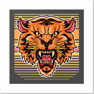 Vintage Tiger Roar Posters and Art